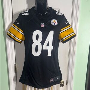 Nike Black & Yellow Steelers Football Antonio Brown Jersey 84 Size Small